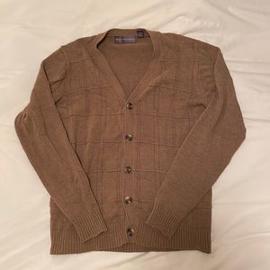 Oscar de la Renta cardigan in coffee brown, rarely worn. Size Medium